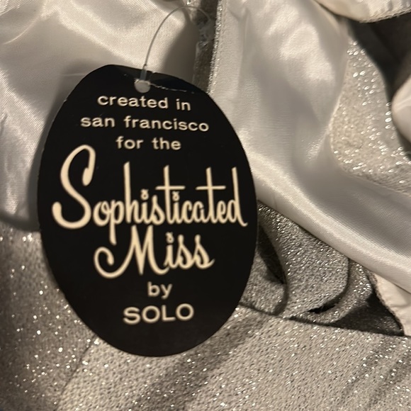 NWT 1960s Sophisticated Miss by Solo made in San Francisco sparkling dress SZ7/8 - Picture 12 of 12